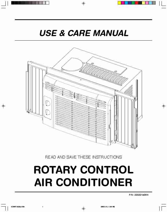 Frigidaire Air Conditioner ROTARY CONTROL AIR CONDITIONER-page_pdf